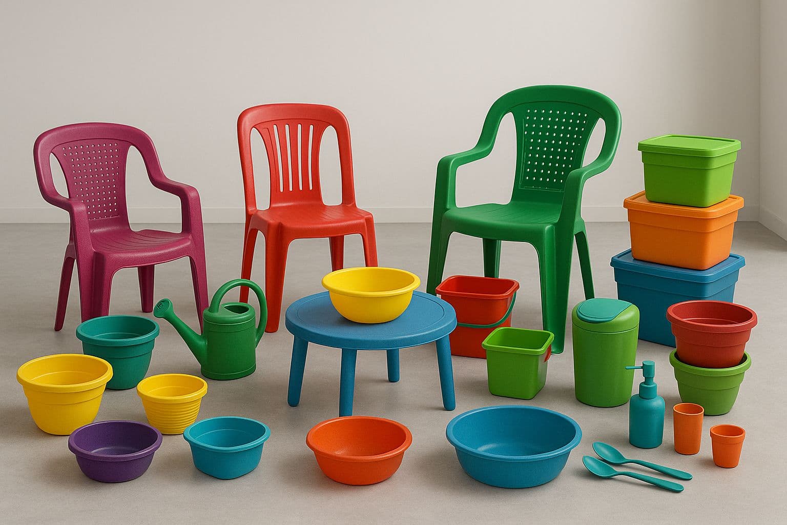 Featured plastic containers