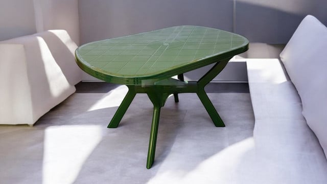 Plastični ovalni sto 120x80 cm - Image 2