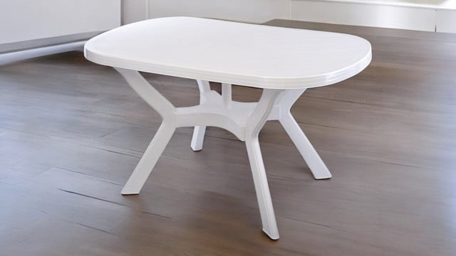 Plastični ovalni sto 120x80 cm - Image 1