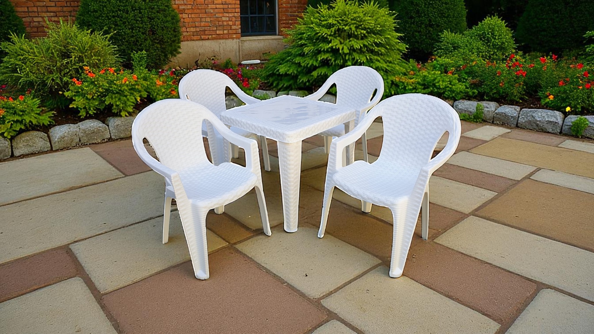 Dečiji set RATAN – beli